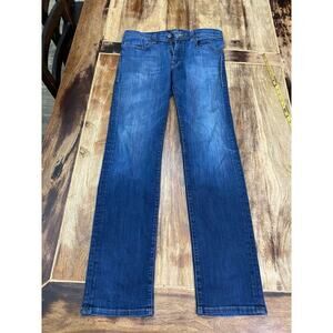 Fidelity Jeans Blue Preppy Dark Wash Denim Jimmy Straight Stretch Jeans Size 33